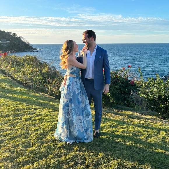 Vici Dolls Blue Floral Maxi Dress - Picture 4 of 4